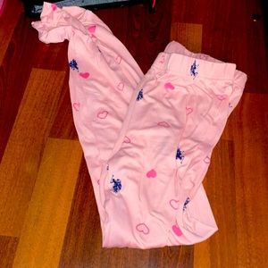 Pink us polo assn pajama pants